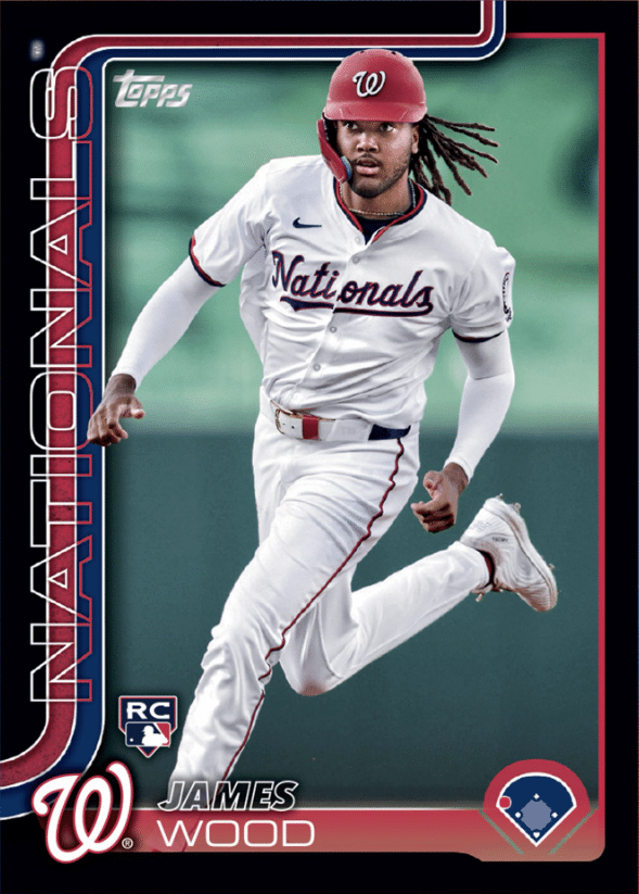 2025 Topps Series 2 James Wood Black Parallel